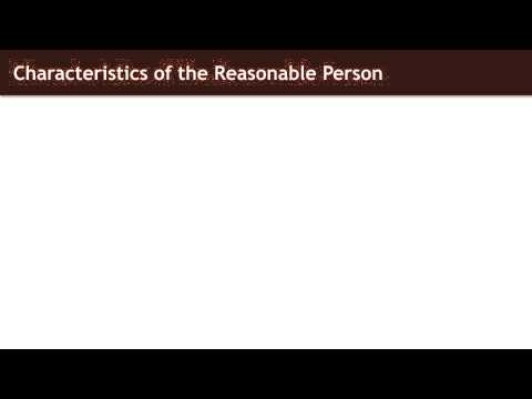 reasonable person standard