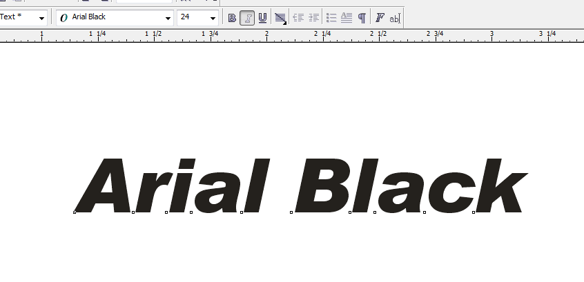 fonts for corel