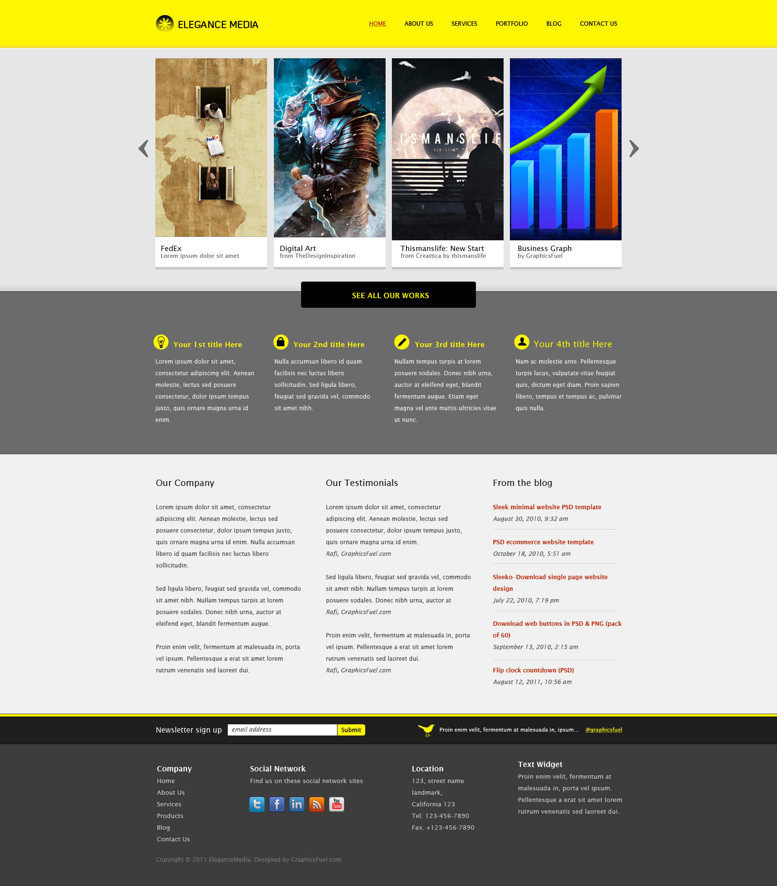 free layouts for websites
